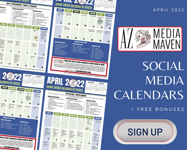Social Media Calendar Signup April Social Media Calendar Signup