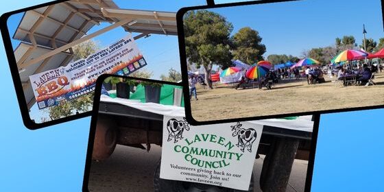 AZMM Blog Graphic August 2022 – Community Involvement Photos shows three snapshots of community-based events.