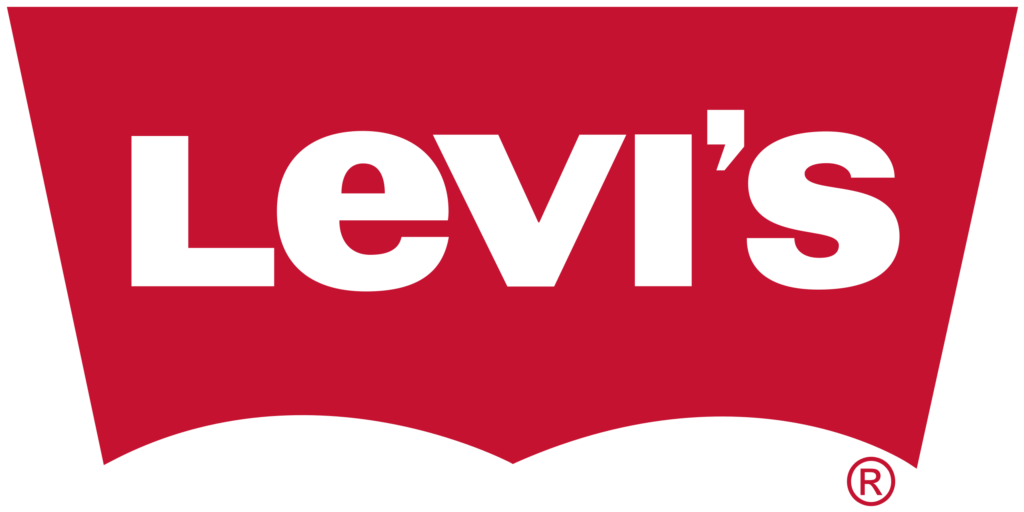This is a photograph of a Levi logo